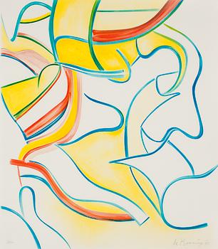 132. Willem de Kooning, Utan titel, ur "Quatre lithographies".