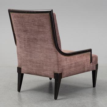 A mid 20th century easy chair, from the "Cadierbaren" Grand Hotel, Stockholm.