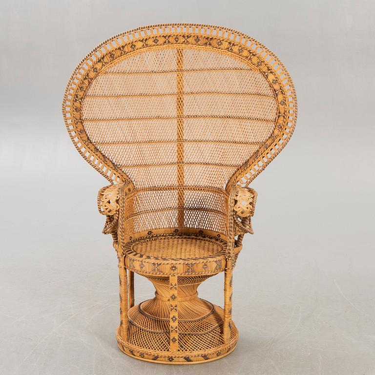 Peacock chair / rattan armchair, 1970s.