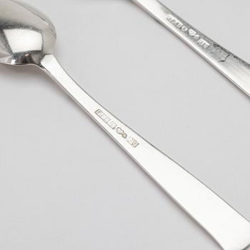 Jacob Ängman, besticksuppsättning, 103 delar, silver, "Rosenholm", GAB, Eskilstuna & Stockholm, 1960-70-tal.