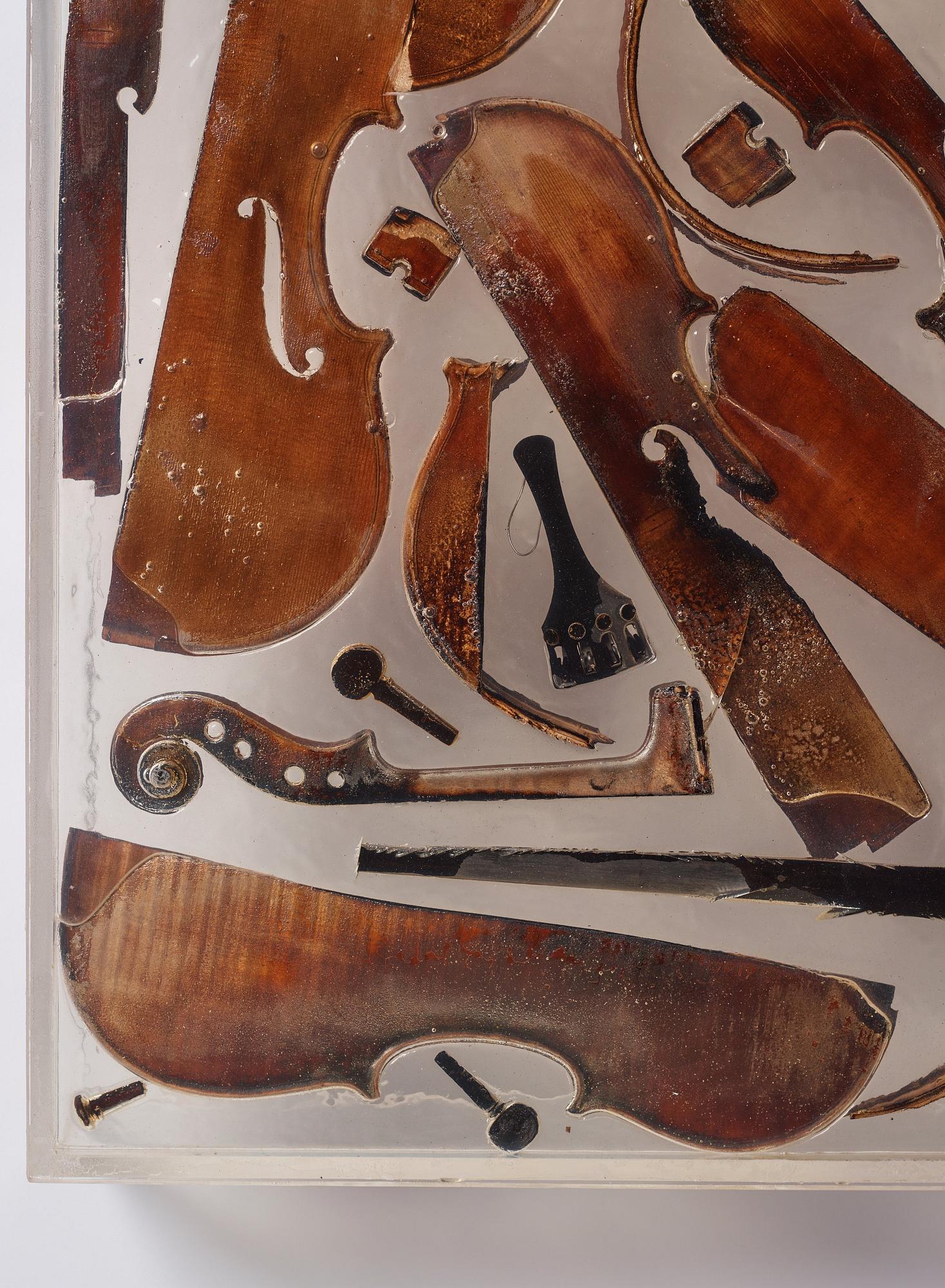 Arman (Armand Pierre Fernandez), Accumulation with violins.
