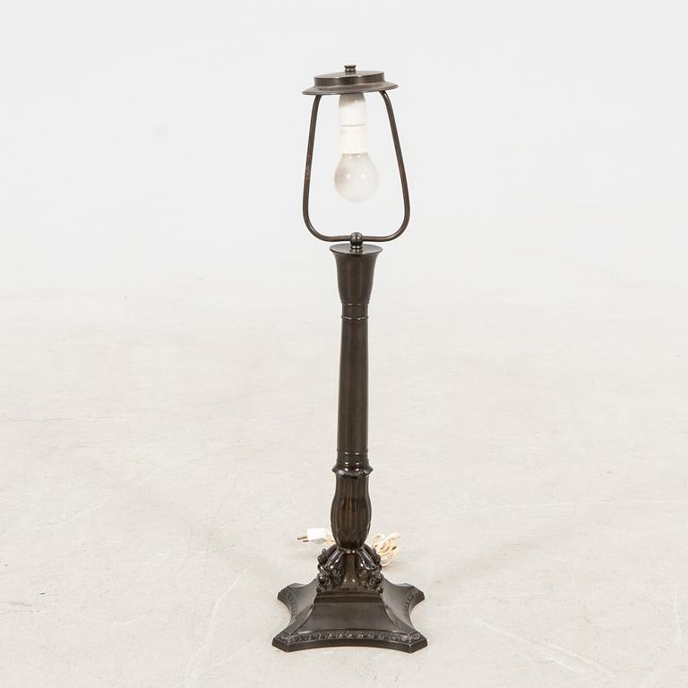 Bordslampa Just Andersen tidigt 1900-tal Danmark.