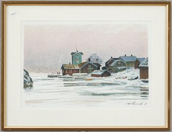Roland Svensson · ROLAND SVENSSON, färglitografi, signerad och numrerad 173/350.
