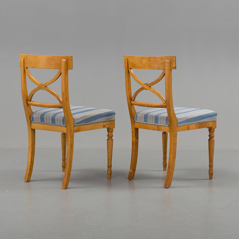 A set of 12 Gustavian style chairs, mid 20th century.