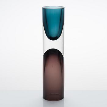 Tapio Wirkkala, A 'Double-Headed' glass vase, model 3892, signed Tapio Wirkkala -56. Iittala, Finland 1955-1968.