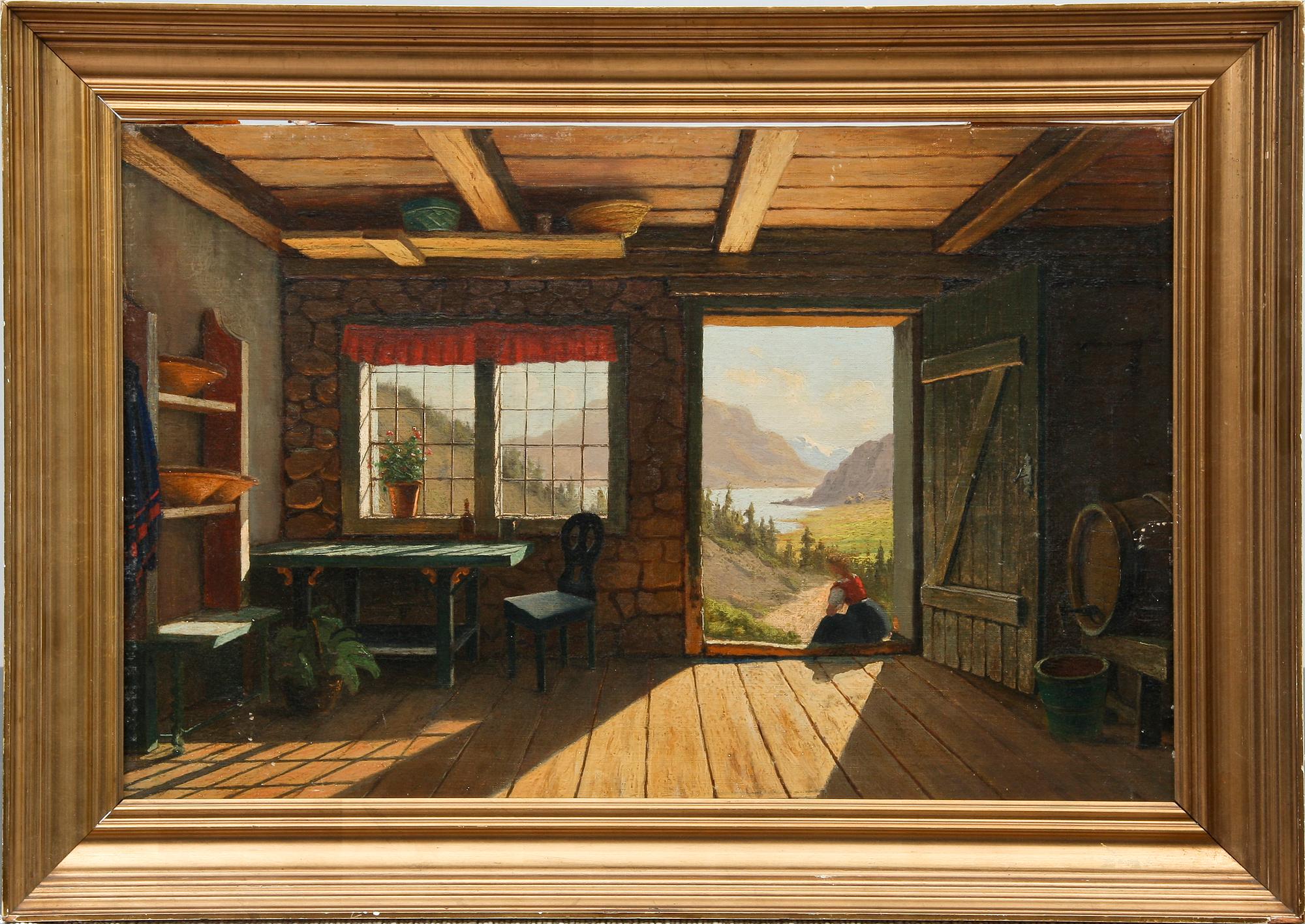 OKÄND KONSTNÄR, olja på duk, ej sign.