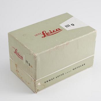 KAMERA med OBJEKTIV, Leica IIIg, nr 943108, Ernst Leitz, GMBH Wetzlar, Tyskland 1900-talets mitt.