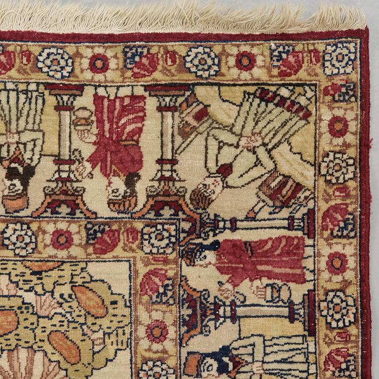 An Antique Kerman Laver, 216 x 137 cm.