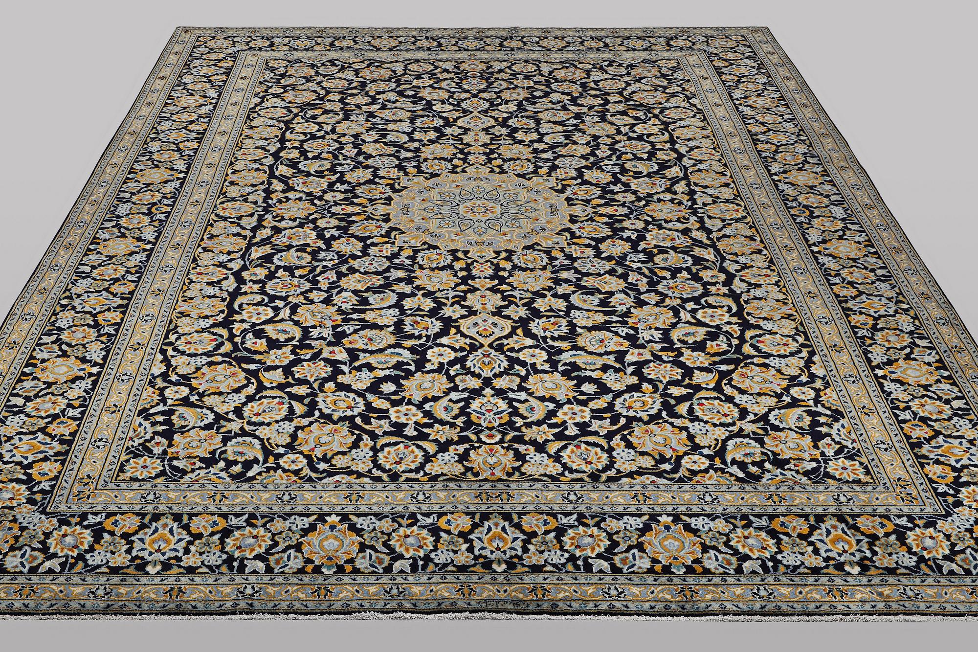 A carpet, Keshan, ca 405 x 302 cm.