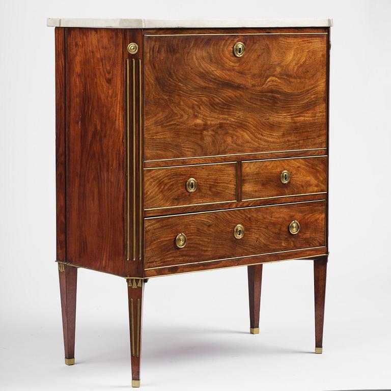 Sekretär, Stockholmsarbete, 1700-talets slut, Sengustaviansk.