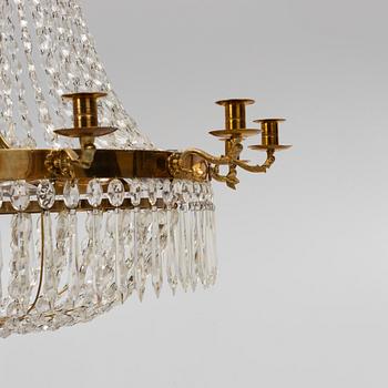 An Empire style chandelier, second half of the 20th Century.