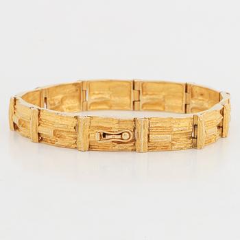 Björn Weckström, 18K gold "Kaskad" bracelet, Lapponia.