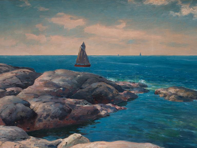 Vy mot Pater Noster från Marstrand.