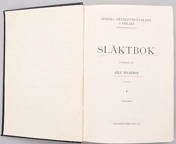 THREE BOOKS, Släktbok I:1, Släktbok II:1, Släktbok I, Helsinki 1912-16, 1918, 1941.