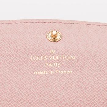 A LOUIS VUITTON WALLET,  "Emilie Damier Azur".