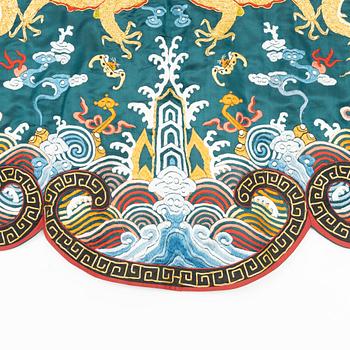 A Chinese embroidered robe, 20th Century.