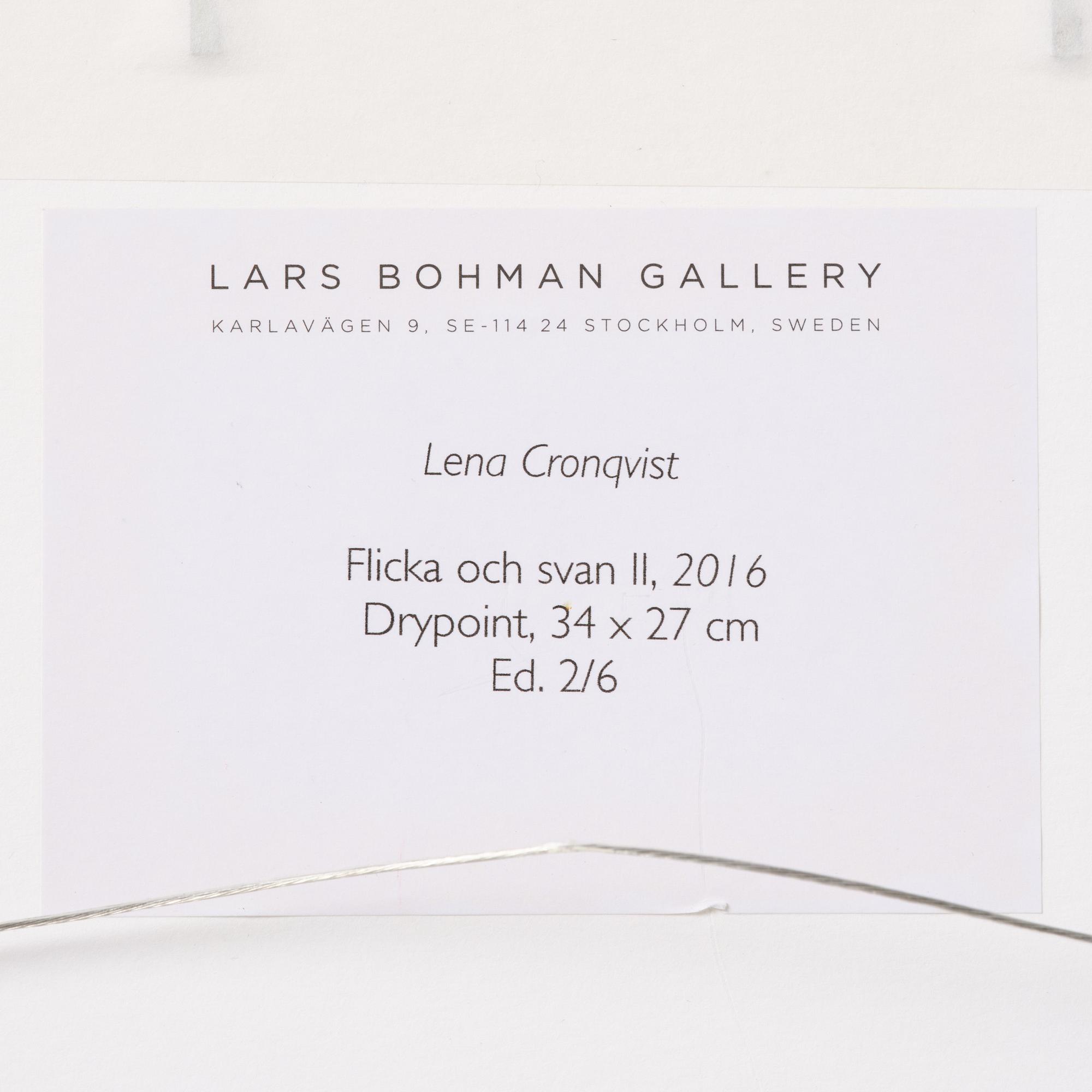 Lena Cronqvist, “Flicka och svan IIl (2016)".