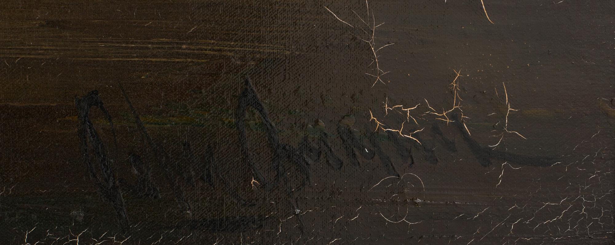 PIETER BROUWER, olja på duk, signerad.