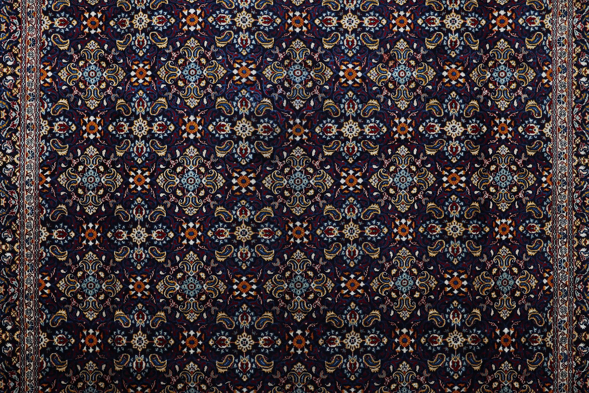 A carpet, Moud, ca 398 x 302 cm.