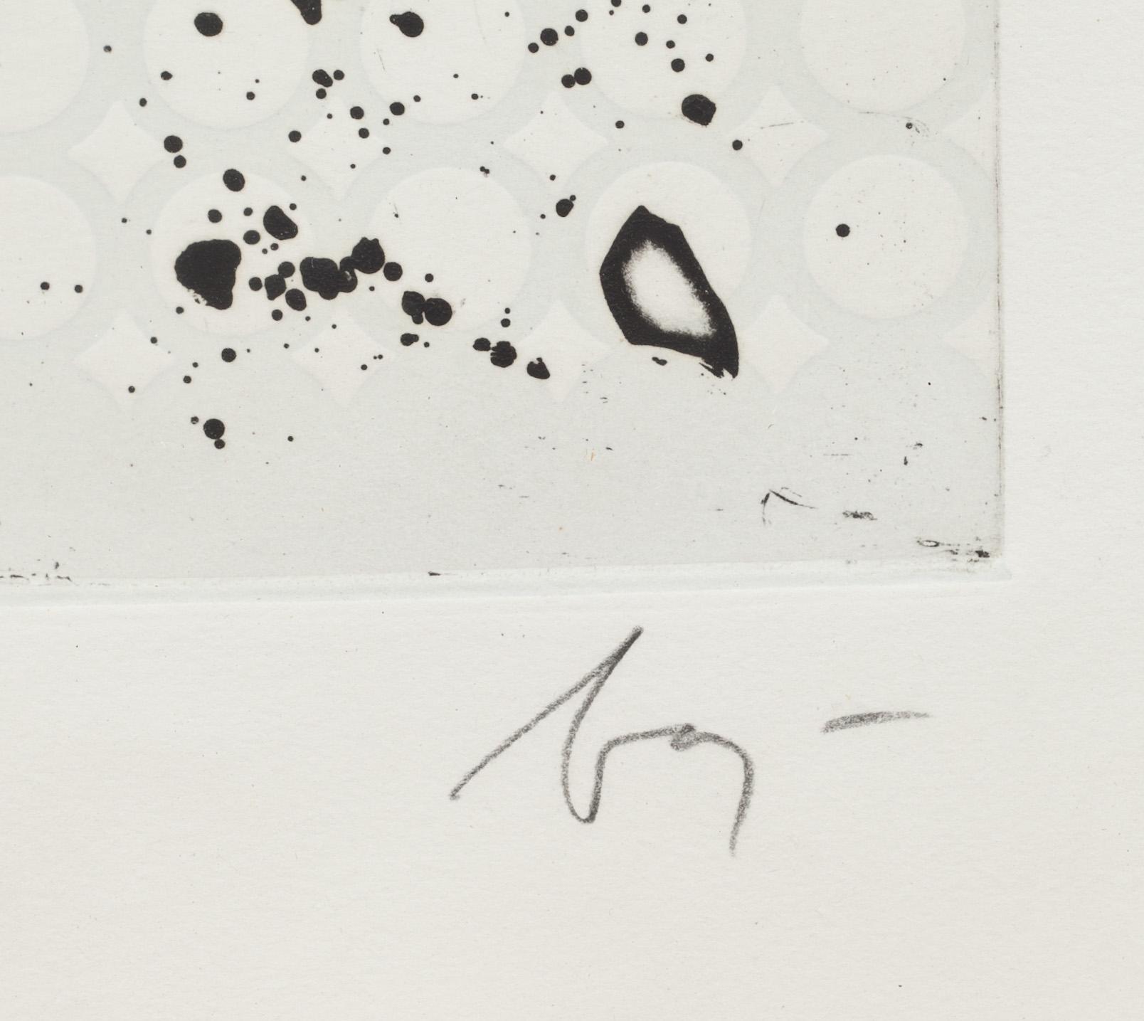 ENRICO BAJ, färgetsning, signerad och numrerad 50/70.