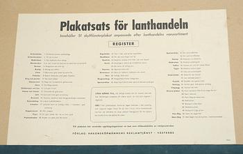 REKLAMAFFISCHER, 25 st, Hakonsköpmännens Reklamtjänst, Västerås, 1900-talets andra kvartal.