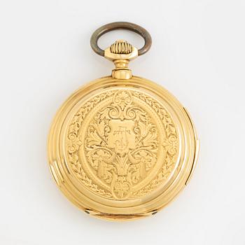 Pocket watch, hunter, 54 mm.