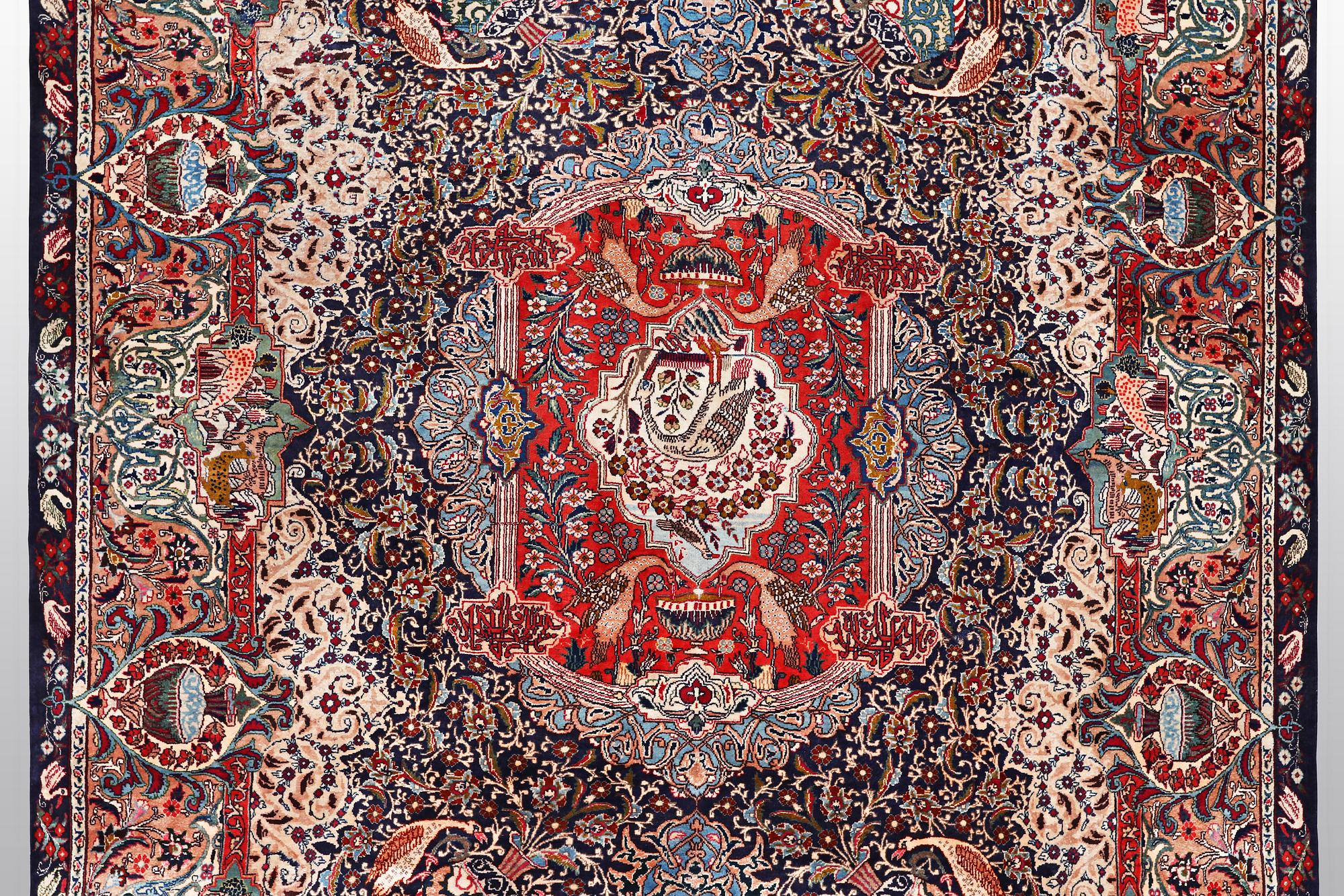 Matta, Kashmar, signerad, ca 406 x 298 cm.