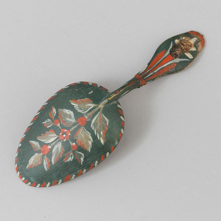 BRÖLLOPSSKED, friargåva, allmoge, möjligen Norrala, Hälsingland, 1800-tal.