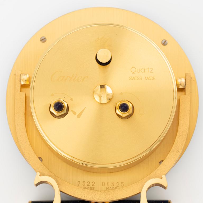 Cartier, "Trinity", alarm clock, 75 x 86 x 26 mm.