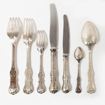 Cutlery service, 122 pieces, silver, "Prince Albert", GAB and CG Hallberg, Stockholm and Eskilstuna, 1959-2000.