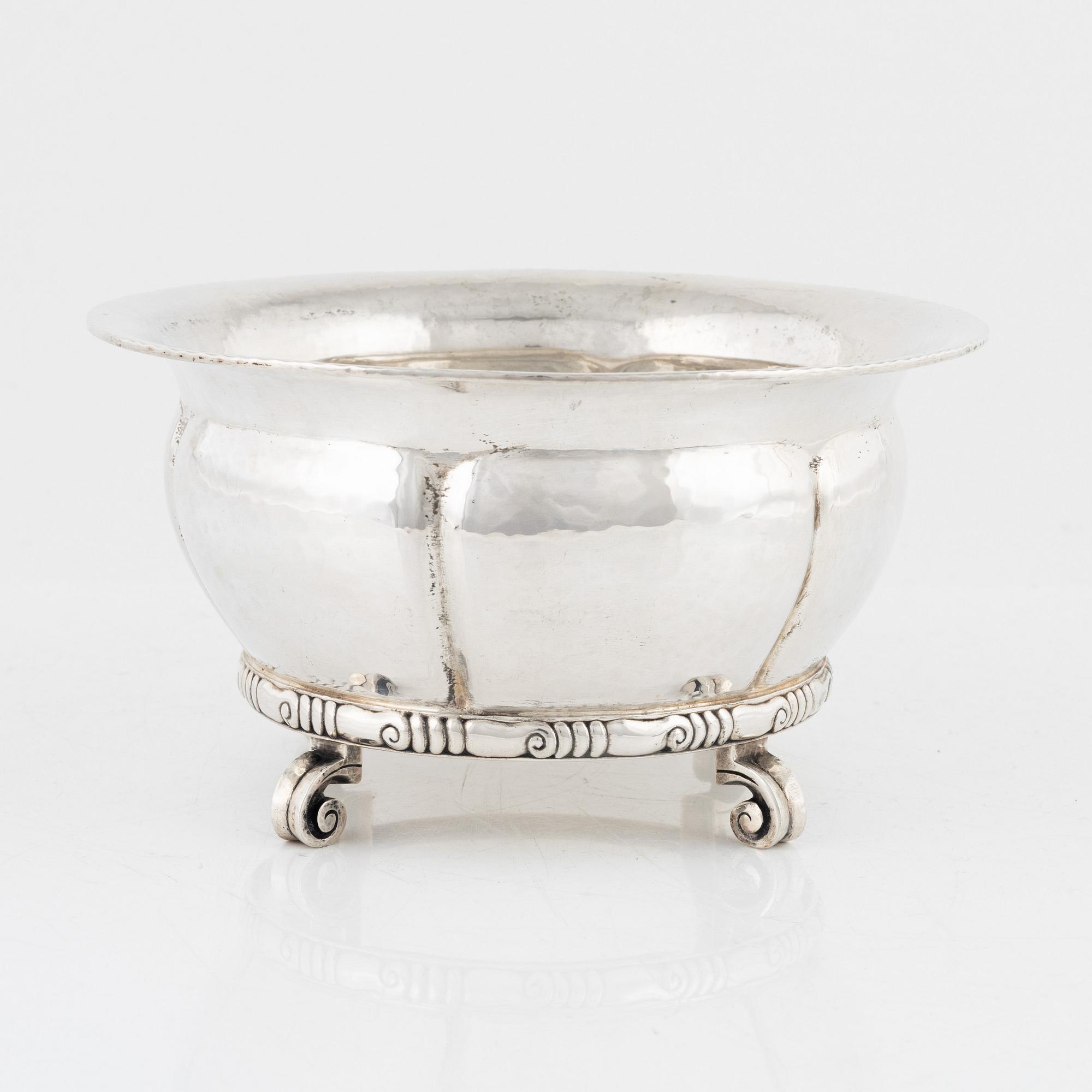 K. Anderson, skål, silver, Stockholm 1920.