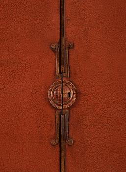 An Axel Einar Hjorth red lacquered wardrobe, 'Åbo', Nordiska Kompaniet 1929.