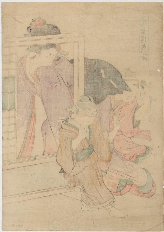 Kitagawa Utamaro, after, 'Kiyomizu Komachi', after.