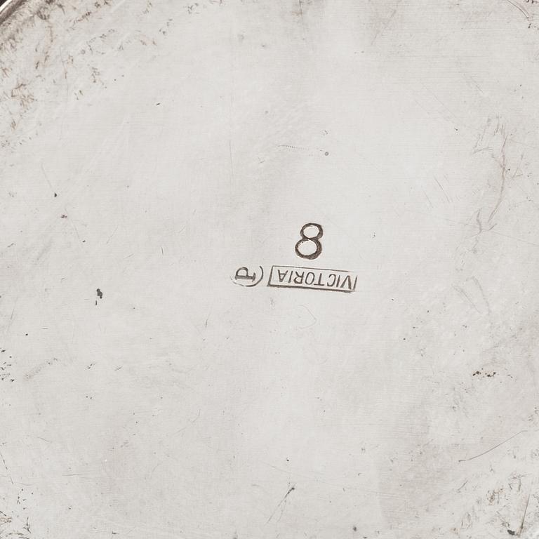 COCKTAILSET, 9 delar, nysilver, 1900-tal.