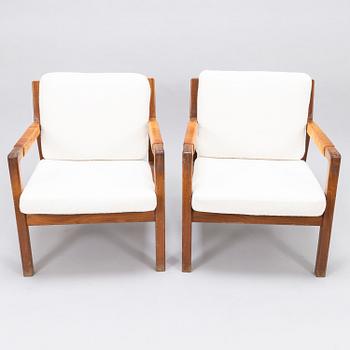 CARL GUSTAF HIORT AF ORNÄS, Two pairs of mid-20th-century 'Rialto' armchairs for  Puunveisto Oy - Träsnideri Ab.