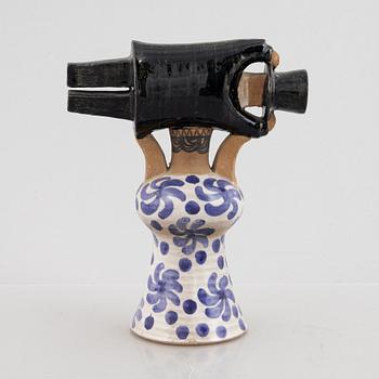 Lisa Larson, figurin, stengods, "Samhällsdebatten", Gustavsberg.