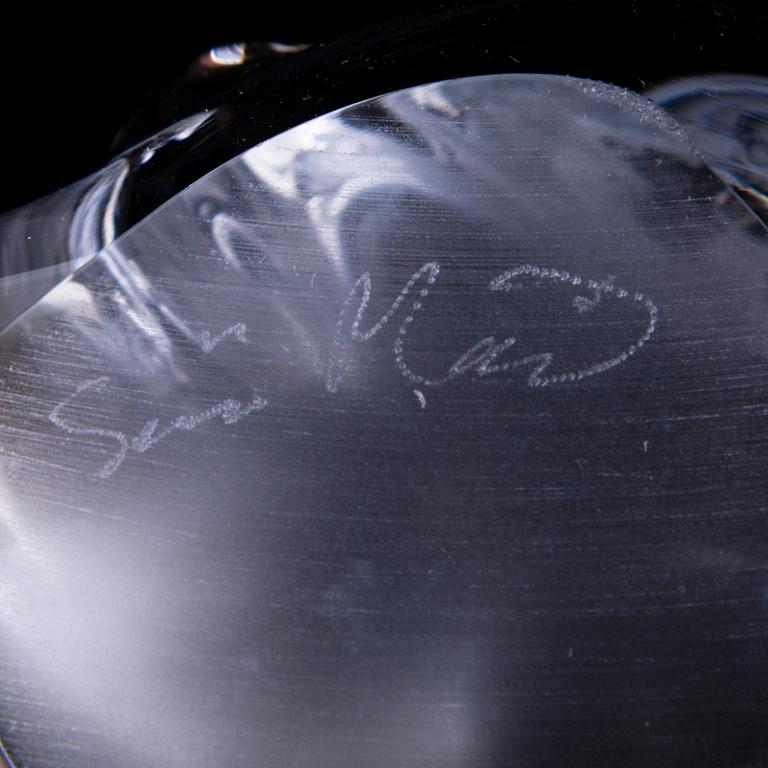 SINI MAJURI, glasskulptur, signerad Sini Majuri.