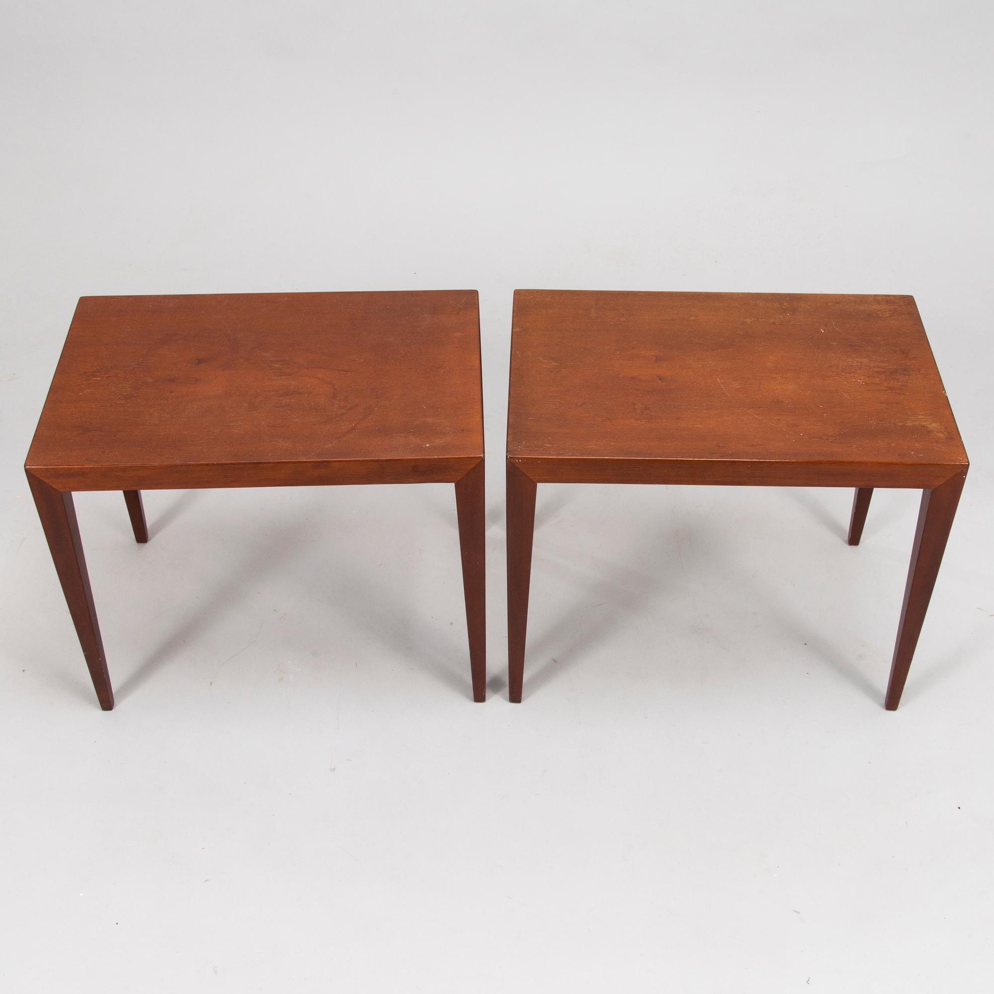 SEVERIN HANSEN, SIDOBORD, ett par, Haslev Møbelfabrik, Danmark 1960-tal.