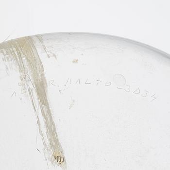 Alvar Aalto, a '3034' dish signed Alvar Aalto 3034. Manufactured by Iittala early 1960s.