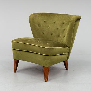 A Swedish Modern 1940s easy chair by Gösta Jonsson.