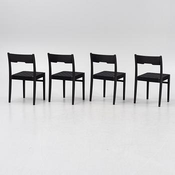Emma Olbers, a set of four 'Arnold' chairs, Tre Sekel.
