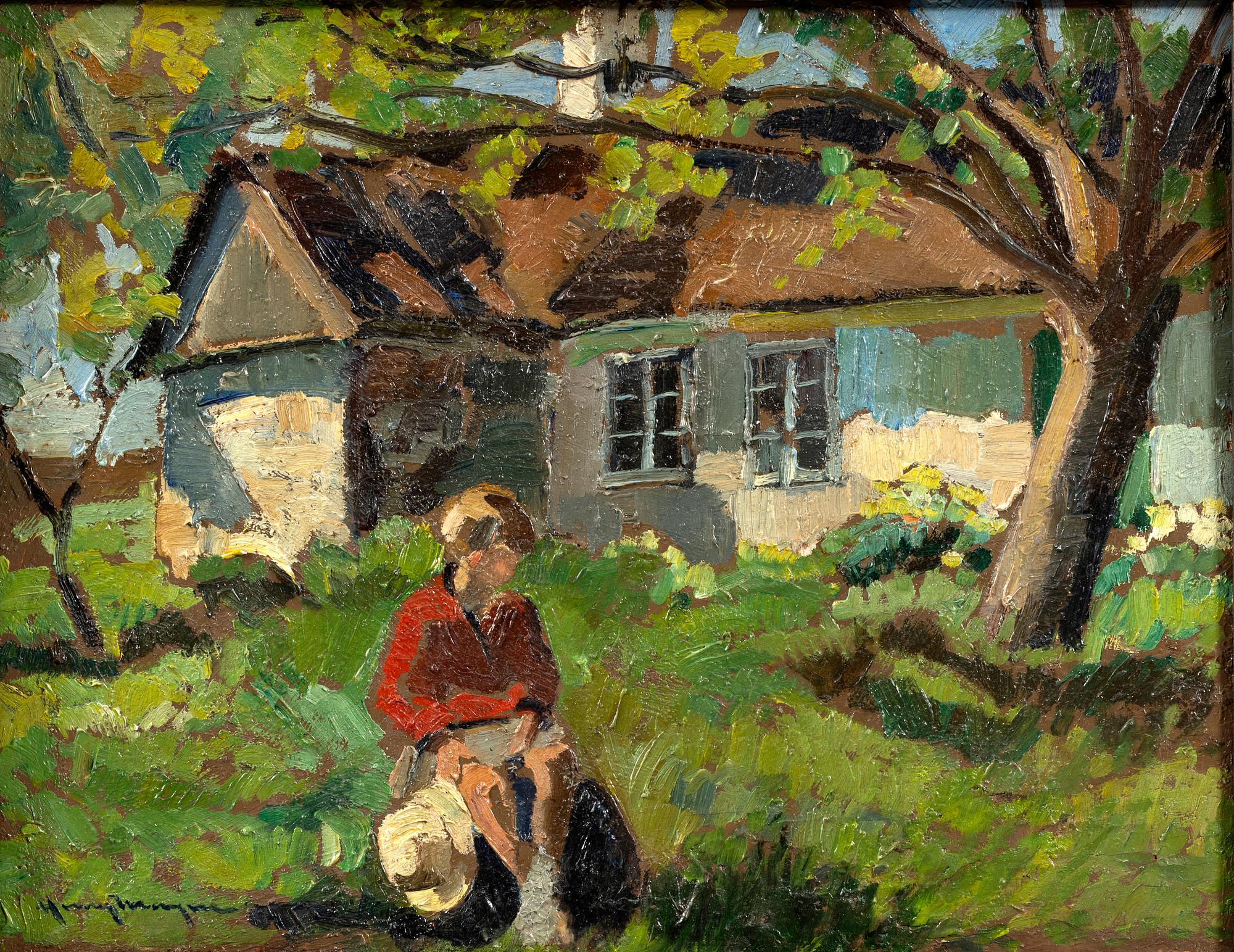 Henry Mayne, The artist's daughter, Birgit Rausing.