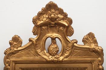 SPEGEL, gustaviansk, signerad, Stockholms hallstämpel 1777.