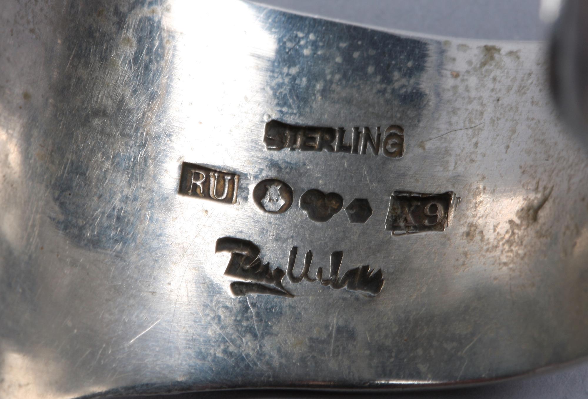 ARMBAND, silver. Rey Urban, Stockholm 1972.