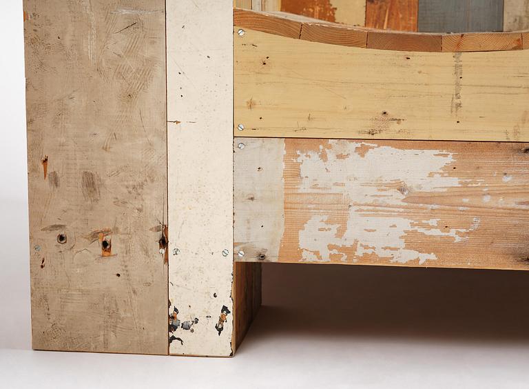 Piet Hein Eek, Armchairs, a pair, “Large Scrapwood Chair”, the Netherlands, after 2008.