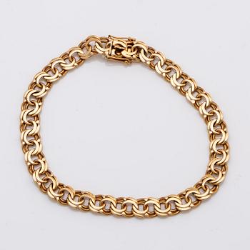 BRACELET 18K gold, 13,5 g, Vibergs Guldvaror Avesta 1960.