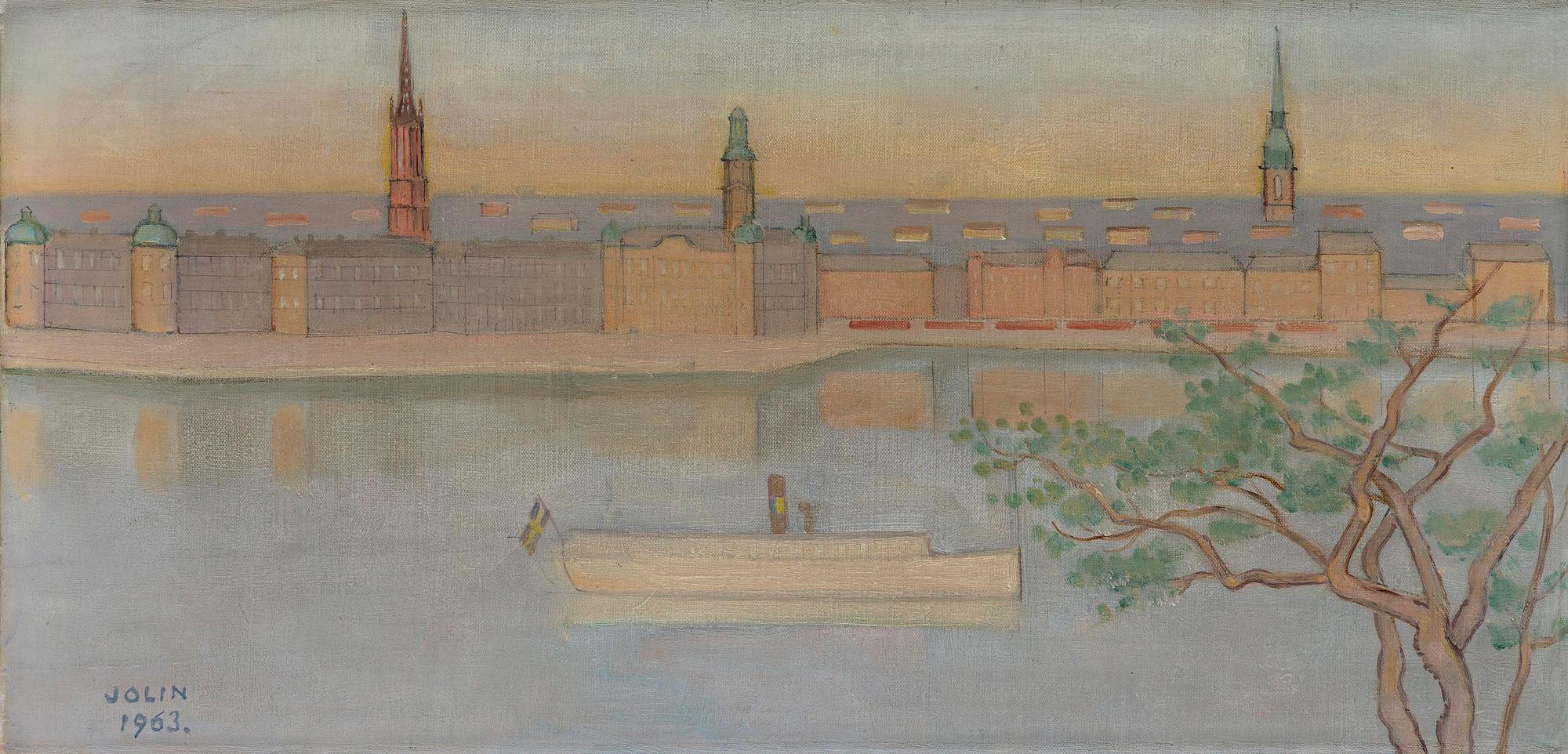Einar Jolin, View over Riddarholmen and Gamla Stan, Stockholm.