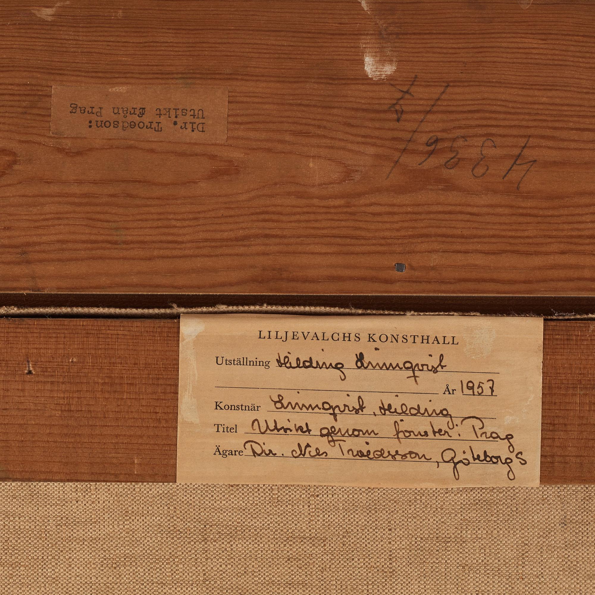 Hilding Linnqvist, View from Prague.