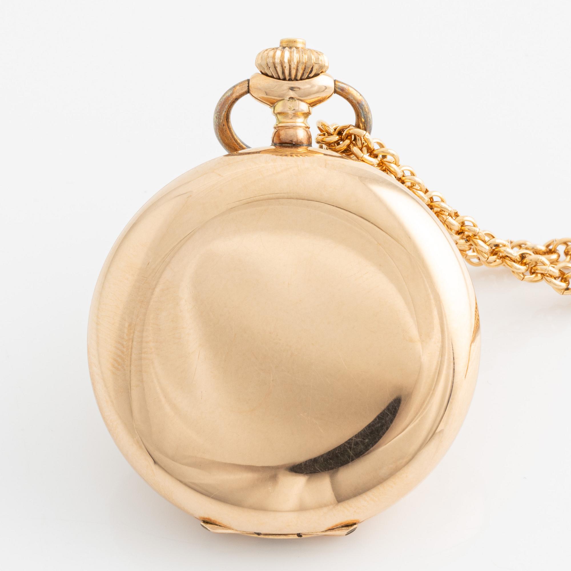 Ladie's pocket watch. hunter, 35 mm.