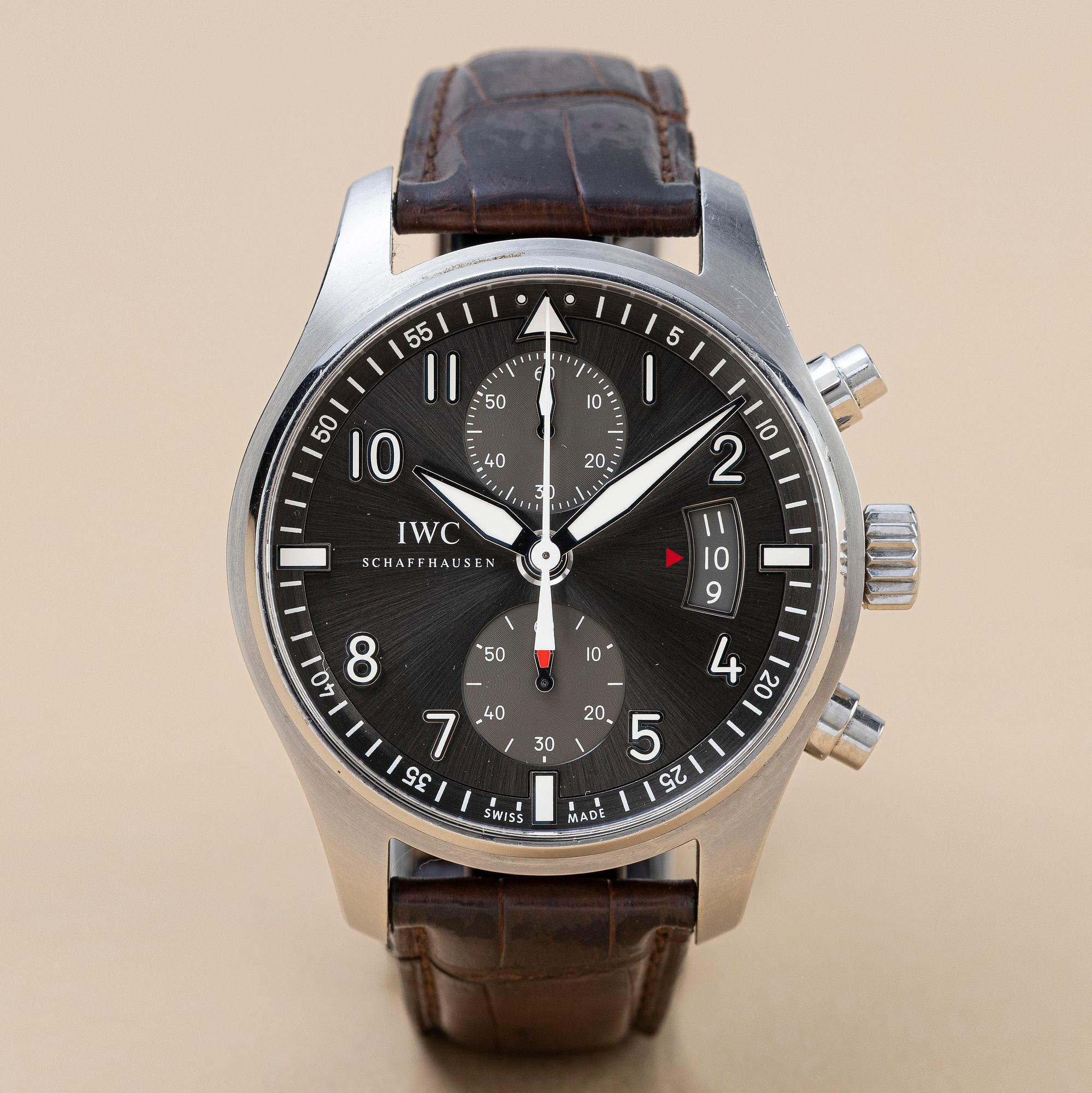 IWC, Schaffhausen, Pilot's Watch, Spitfire Chronograph, "flyback", ca 2014.